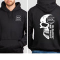 In Glock We Trust Skull Shirt, Tactical Gear for Gun Lovers Unisex Shirt Hoodie, Sweatshirt | RetroVerseTees.com