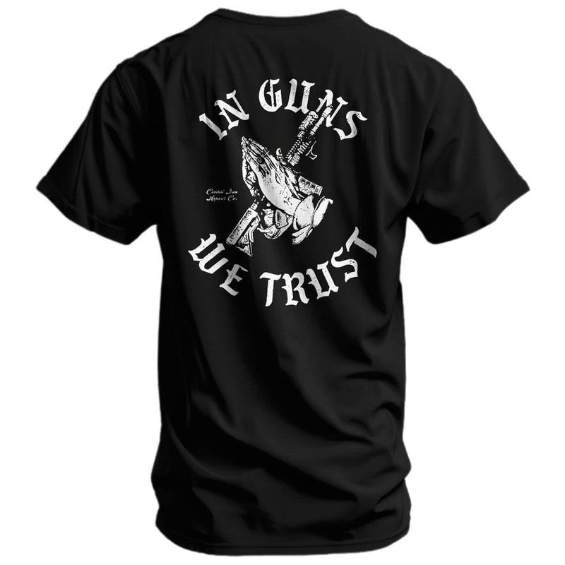 In Guns We Trust Men's T-Shirt - Unisex Ultra Cotton Tee - Made in USA - Apparel Hoodie, Sweatshirt | RetroVerseTees.com