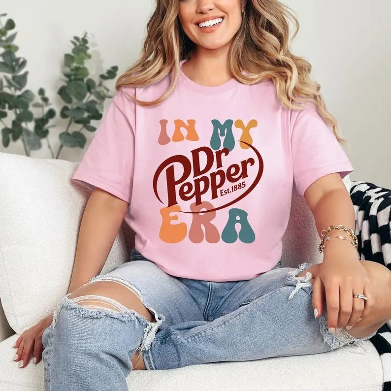 In My Dr Pepper Era Unisex T-Shirt, Gift For Fan, Gift For Her, Gift For Him Hoodie, Sweatshirt | RetroVerseTees.com