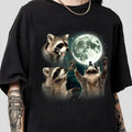 In My Feral Era Racoons howling at the Moon T-Shirt, In My Feral Era T-Shirt, Racoons howling at the Moon Tee Hoodie,...