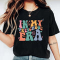 In My Preschool Era Shirt, Retro Preschool Teacher T-Shirt, Trendy Gift Tee For Teacher, Matching Preschool Staff Tee,...