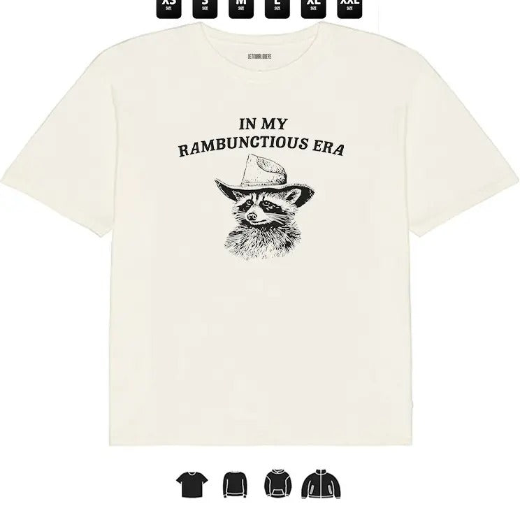 In My Rambunctious Era - Unisex Heavy Taped neck T-Shirt, Gifts Hoodie, Sweatshirt | RetroVerseTees.com