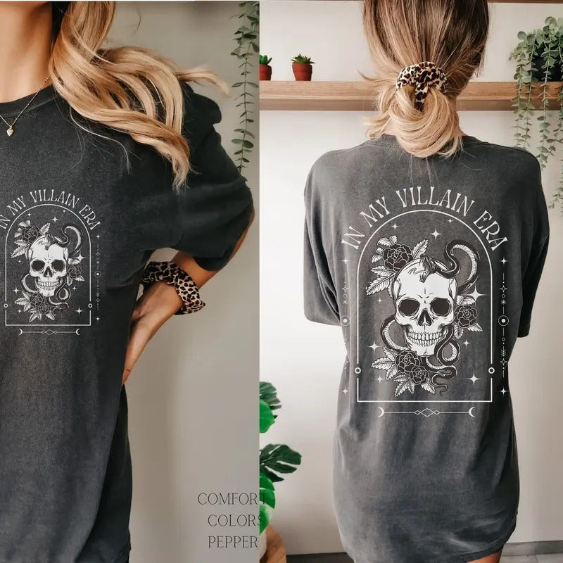 In My Villajn Era Shirt, Bookish Shirt, Dark Romance Pocket Shirt, Book Club, Gift for Reader, Enemies to Lovers Trope...