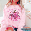 In October We Wear Pink Sweatshirt,Retro Pumpkin Football Shirt,Breast Cancer Awareness Fighter Shirt,Coquette Pink Bow...