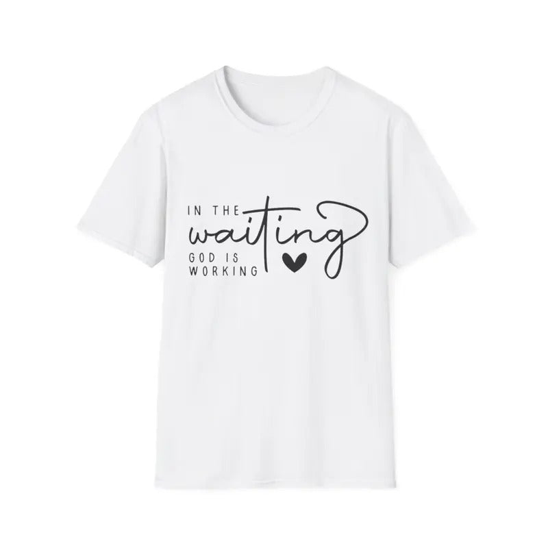 In The Waiting God Is Working Christian Easter Day T-Shirt Hoodie, Sweatshirt | RetroVerseTees.com