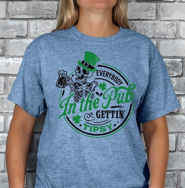 In the Pub Gettin' Tipsy T-shirt Hoodie, Sweatshirt | RetroVerseTees.com