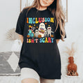Inclusion Isn't Scary Teacher Skeleton Ghost Cute Halloween T-Shirt Hoodie, Sweatshirt | RetroVerseTees.com