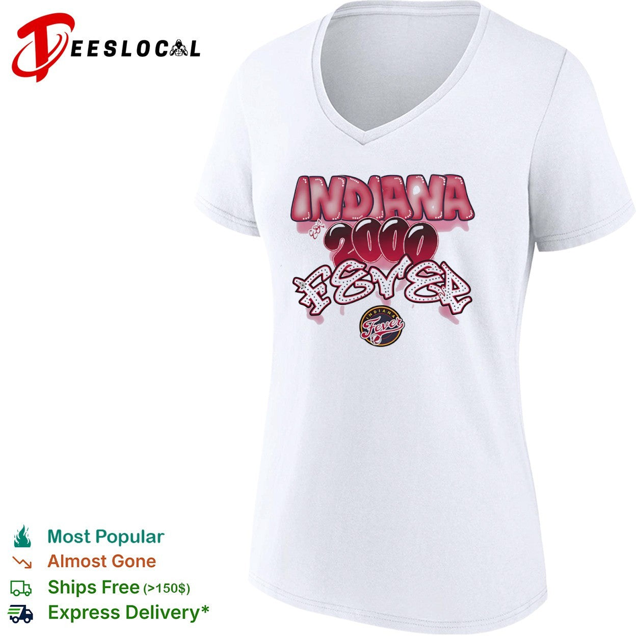 Indiana Fever 2000 Retro Style WNBA Basketball shirt