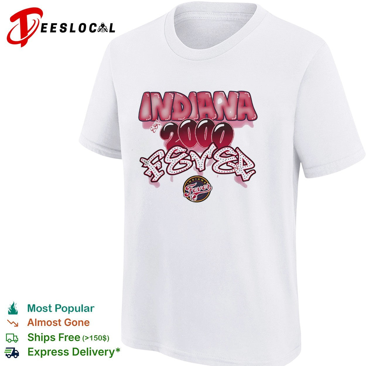 Indiana Fever 2000 Retro Style WNBA Basketball shirt