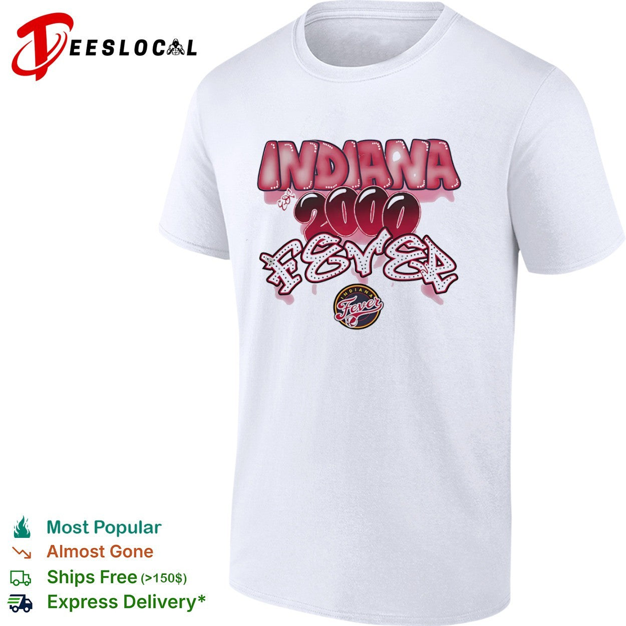 Indiana Fever 2000 Retro Style WNBA Basketball shirt