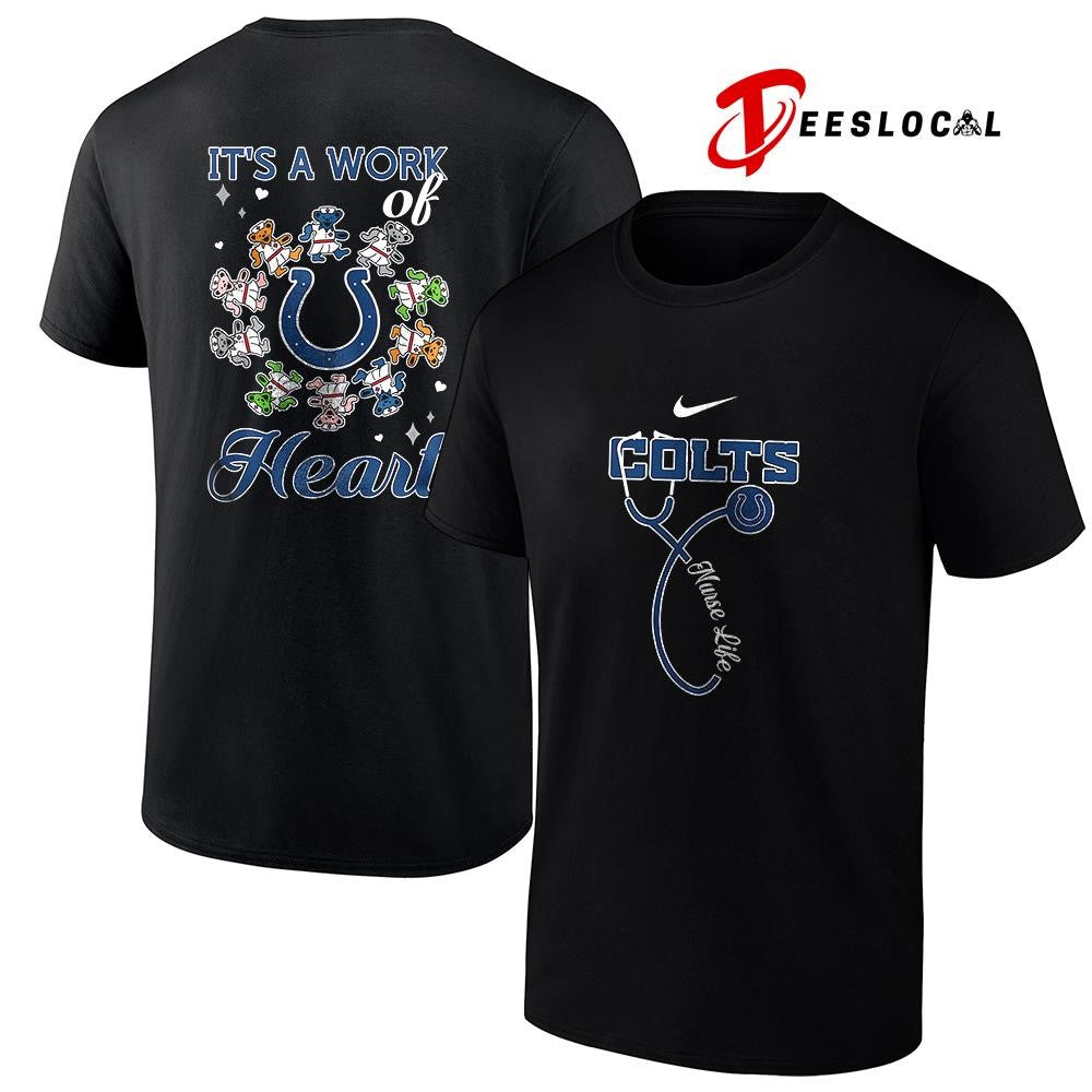 Indianapolis Colts x Grateful Dead Nurse it’s a work of heart bears shirt