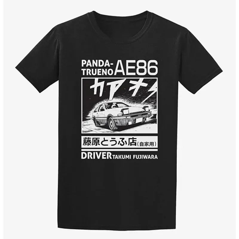 Initial D Panda Trueno Double-Sided T-Shirt Hoodie, Sweatshirt | RetroVerseTees.com