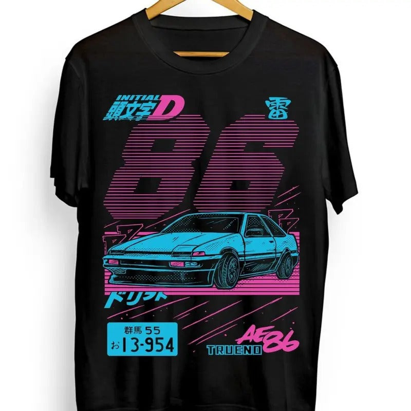 Initial D T-Shirt Itsuki Fujiwara Anime Manga Movie Sport Shirt Tee All Size Hoodie, Sweatshirt | RetroVerseTees.com