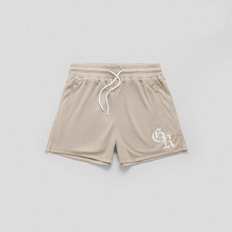 Initial Shorts - Khaki Elastic Menswear Pocket Gym T-Shirts, Hoodie, Sweatshirt | RetroVerseTees.com
