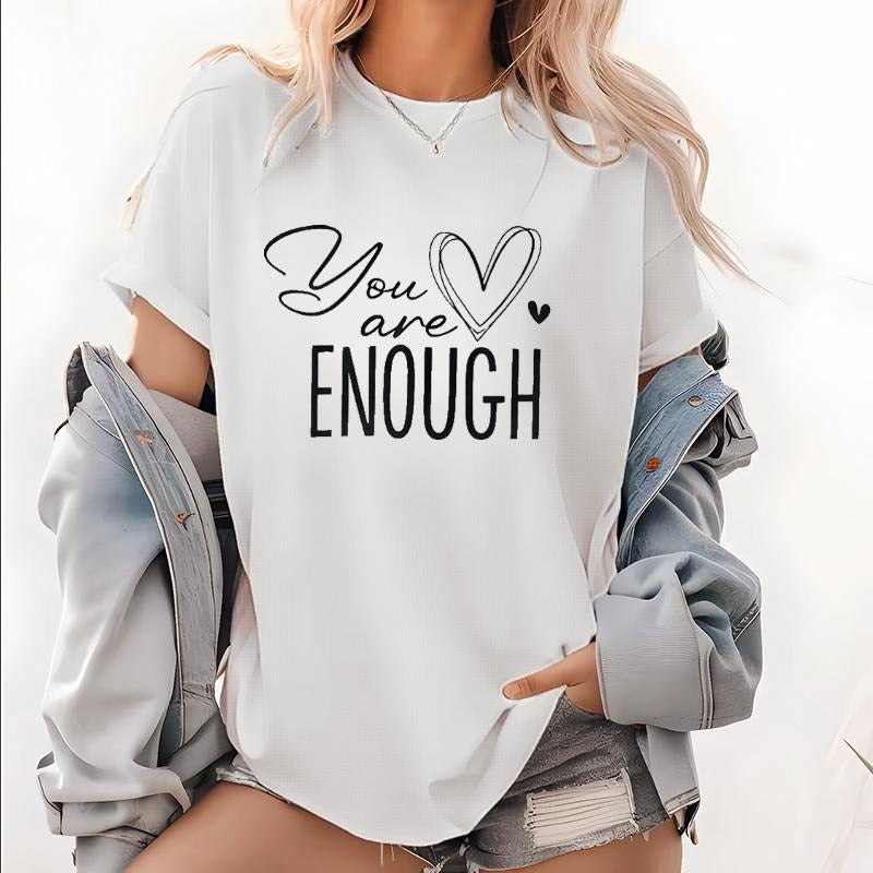 Inspirational Lightsaber brand - Shirt with Uplifting Phrase "You are Enough" for Self