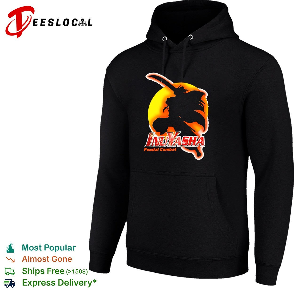 Inuyasha Feudal Combat Silhouette Anime shirt