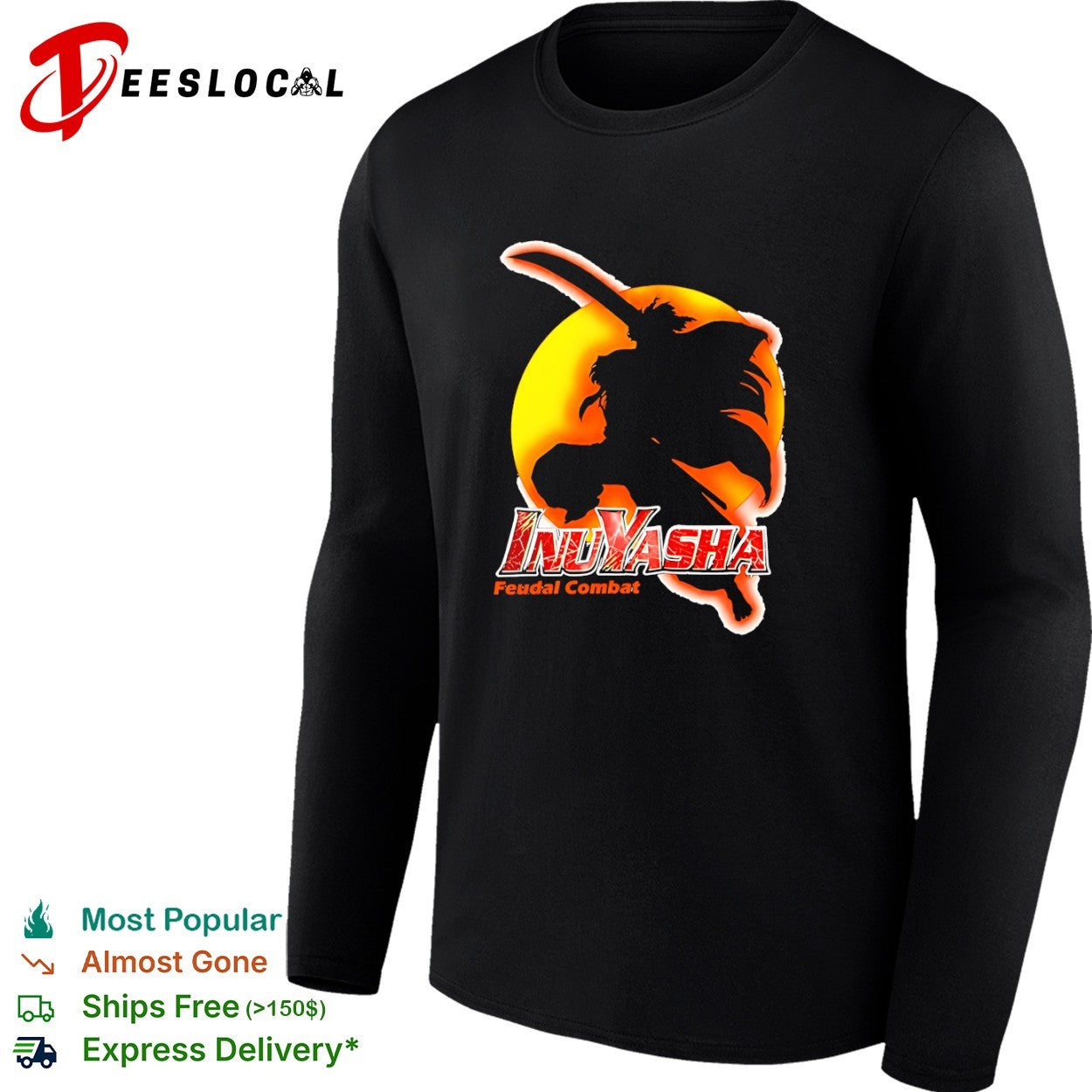 Inuyasha Feudal Combat Silhouette Anime shirt