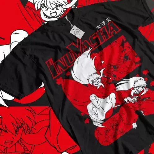 Inuyasha T-shirt Red Moon Inu Yasha Sesshomaru Funny Anime Gift Shirt All Size Hoodie, Sweatshirt | RetroVerseTees.com