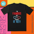 'Invisible Celebrity' Tee |   Orange-Blue Contrast |   'I'm Famous' Social Media Must-Have Hoodie, Sweatshirt