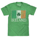 Ireland Flag with Shamrock T-Shirt - Green Hoodie, Sweatshirt | RetroVerseTees.com