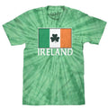 Ireland Shamrock Flag Tie Dye T-Shirt - Spider Kelly Hoodie, Sweatshirt | RetroVerseTees.com