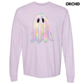 Iridescent Shimmer Ghost Long Sleeve Comfort Colors T-Shirt 'NLB' Hoodie, Sweatshirt | RetroVerseTees.com
