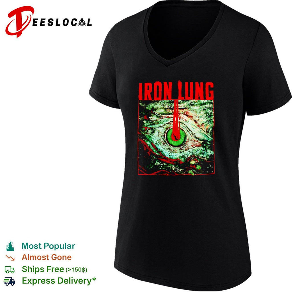 Iron Lung Falling figure within the green eye shirt