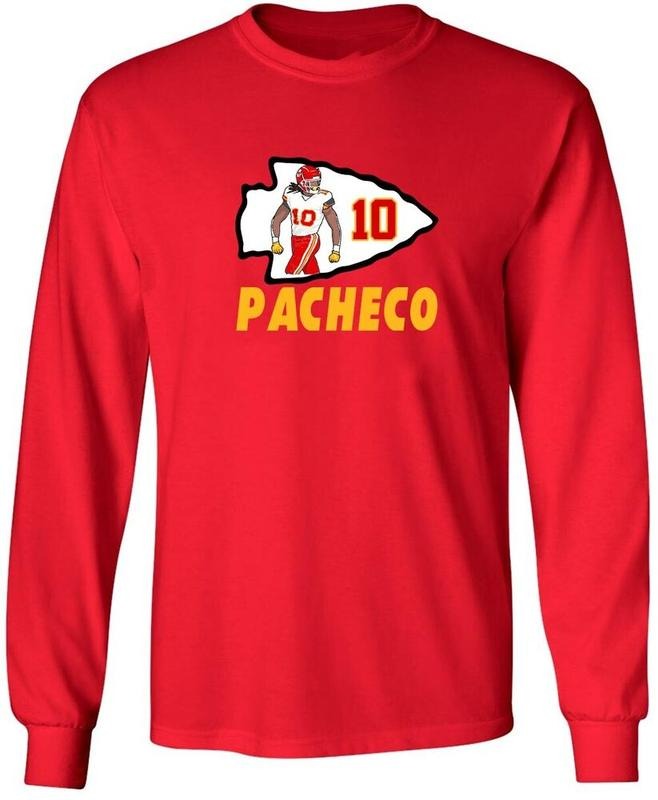 Isiah Pacheco Chiefs Logo Sweatshirt T-Shirts, Hoodie | RetroVerseTees.com