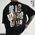 It As What It Is T-shirt, Regular Fit Casual Short Sleeve T-shirt, Graphic Tees, Streetwear, Summer Clothes Hoodie,...