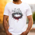 It Is Finished Christian T-Shirt Pure Cotton Casual Street Style Crew Neck Short Sleeve T-Shirt Tops Trendy For Women For...