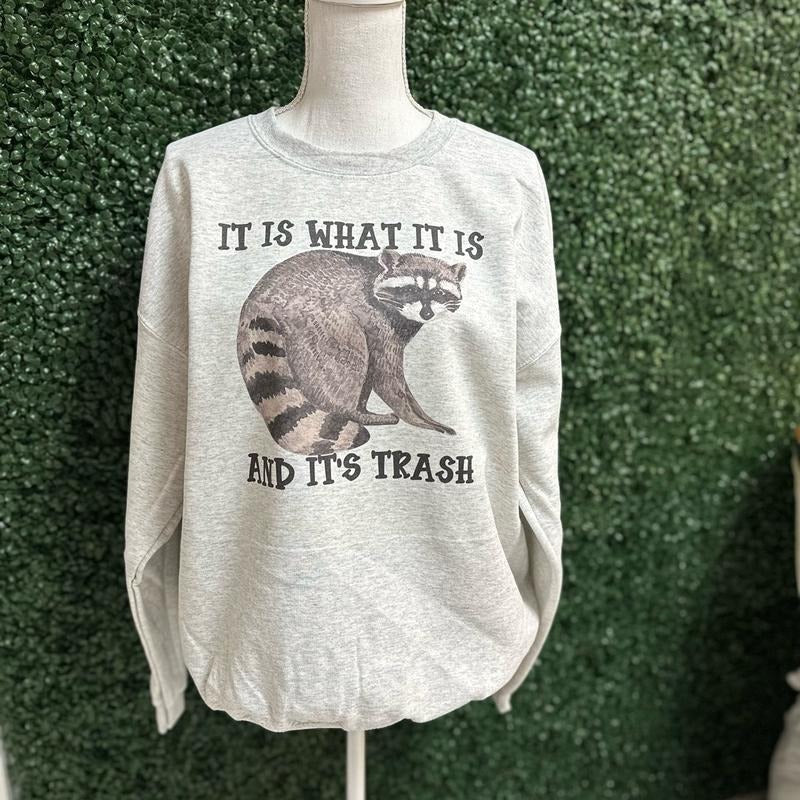 It is What It Is And Its TRASH Sweatshirt or Tee Hoodie | RetroVerseTees.com