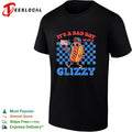 It is a bad day to be a glizzy hot dog american flag shirt