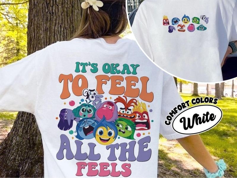 It's Okay To Feel All The Feels Youth Shirt, Inside Out Movie Shirt Hoodie, Sweatshirt | RetroVerseTees.com