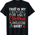 Its Too Hot For Ugly Christmas Sweaters Funny Xmas PJs Men T-Shirt Hoodie, Sweatshirt | RetroVerseTees.com