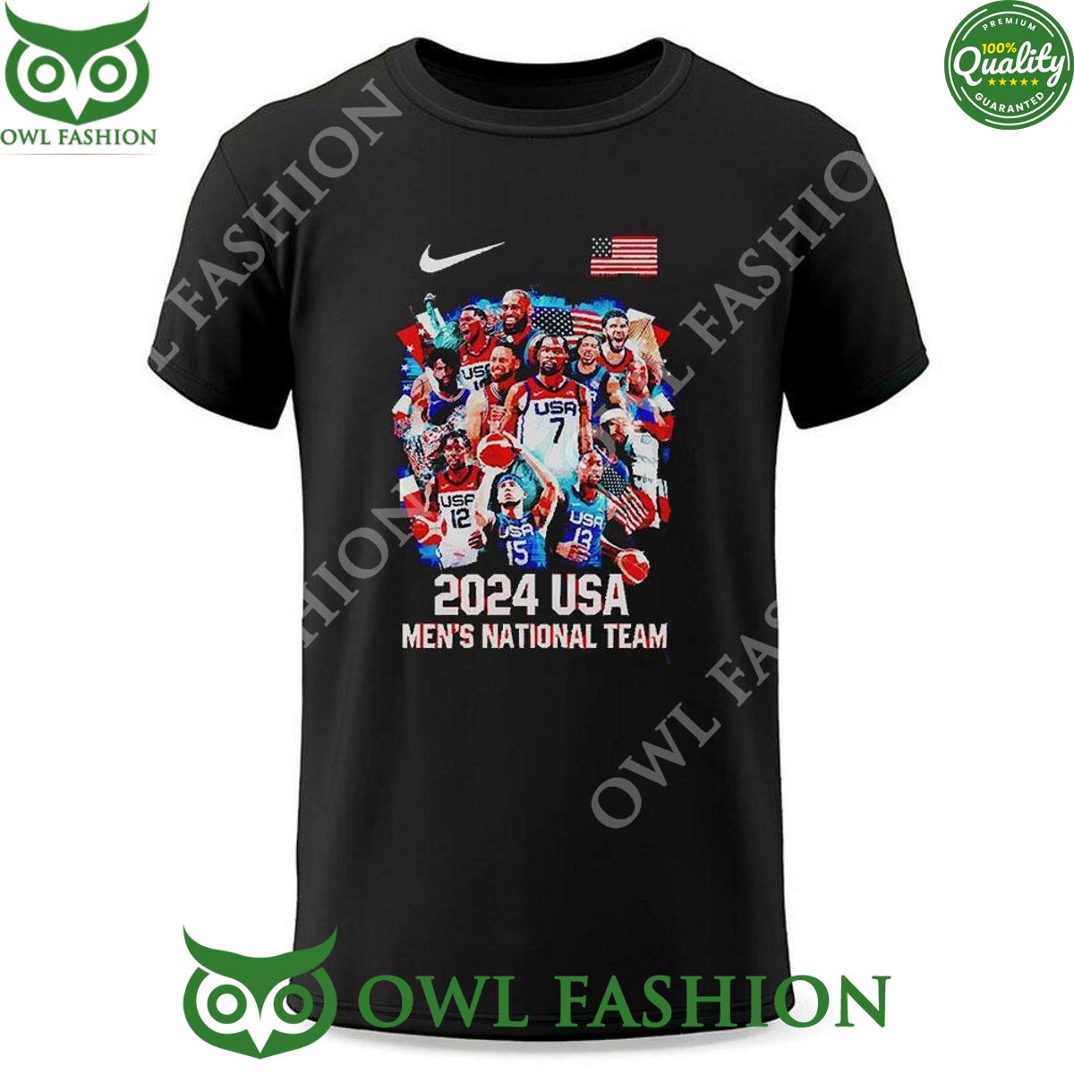 Olympic Paris 2024 America Flag National Team t shirt