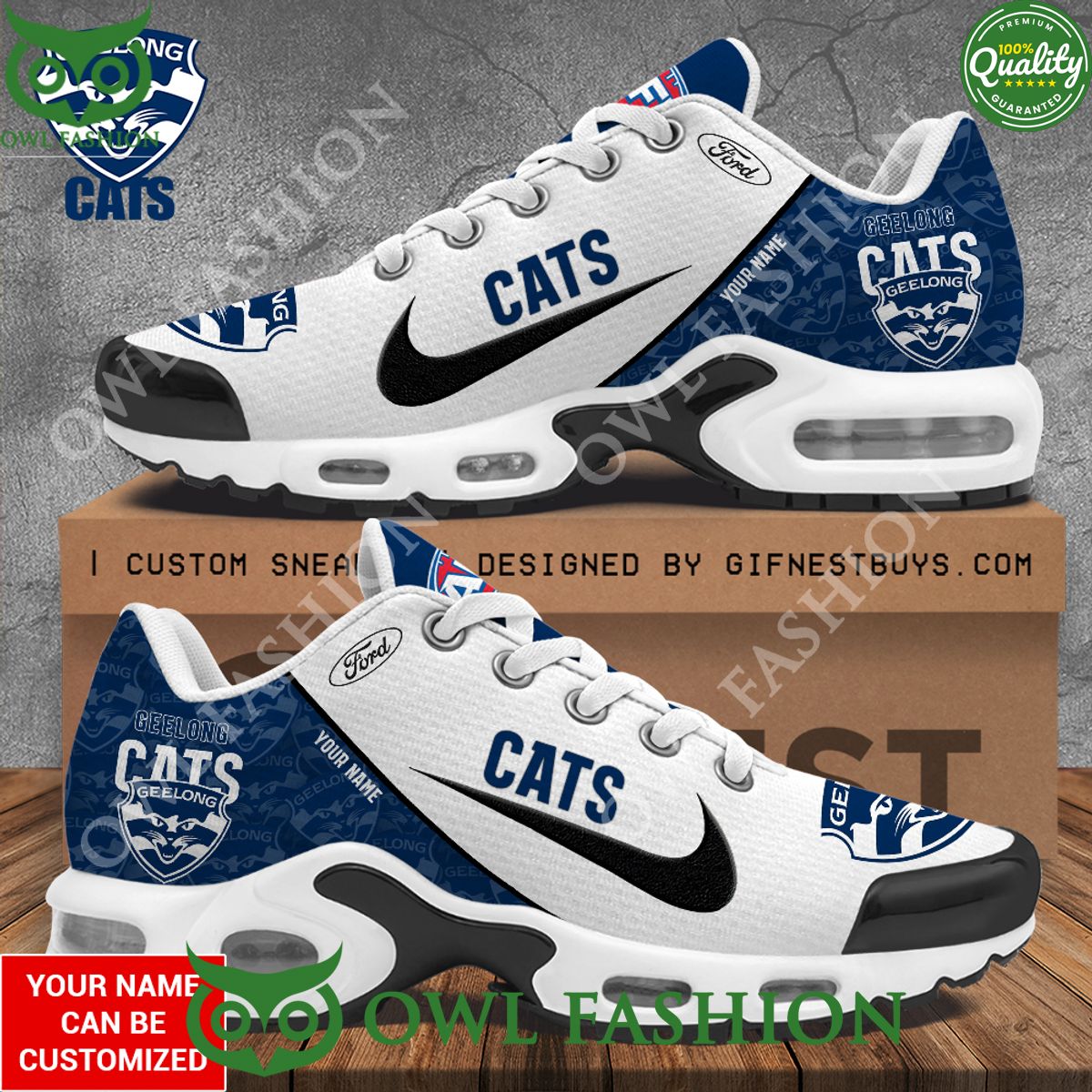 Custom name Geelong Cats Au sport club Air Max Shoes