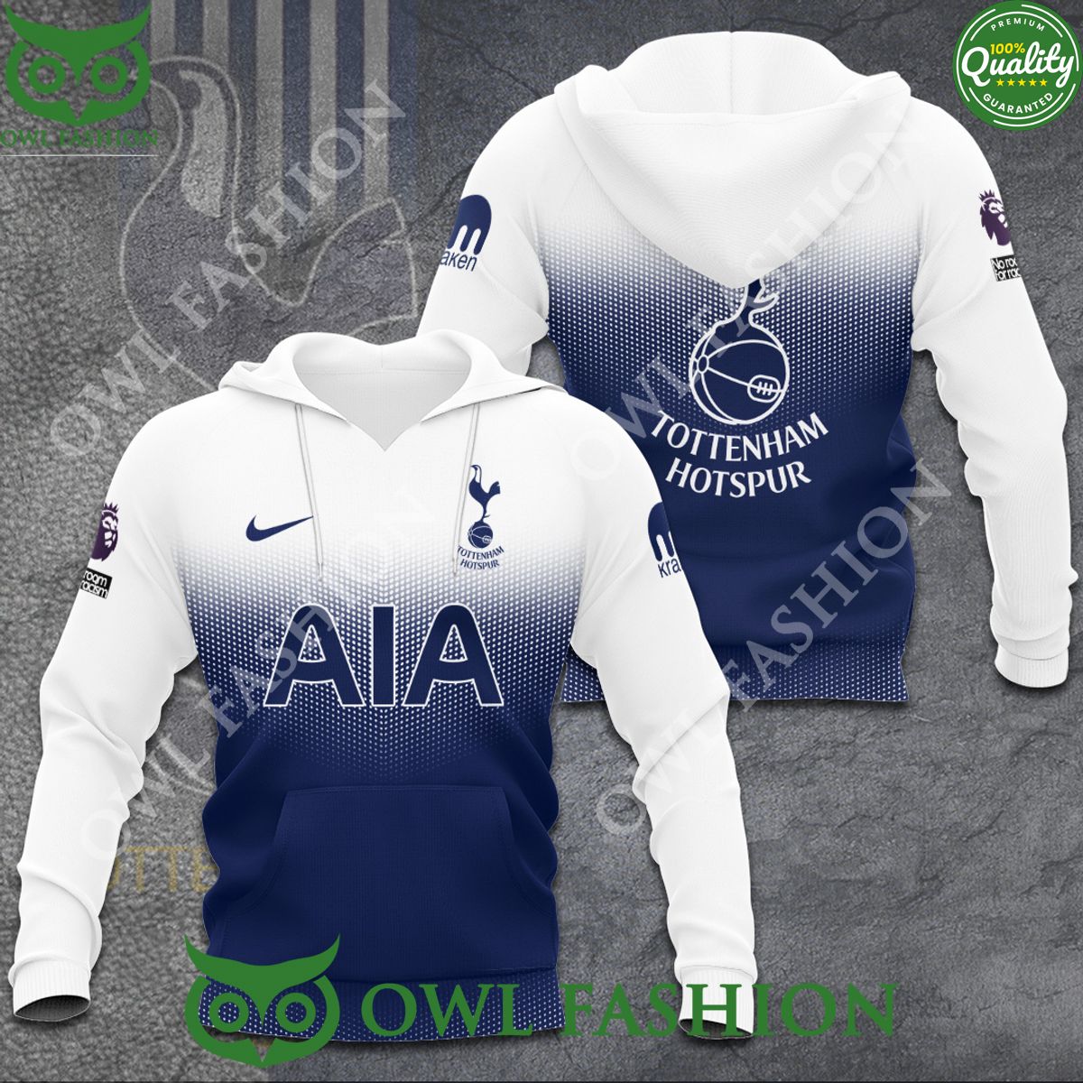 Tottenham Hotspur FC AIA Blue White 3D t Shirt