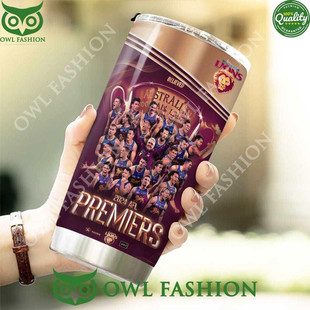 Brisbane Lions Believed 2024 AFL Australian Football League Premiers Tumbler Cup