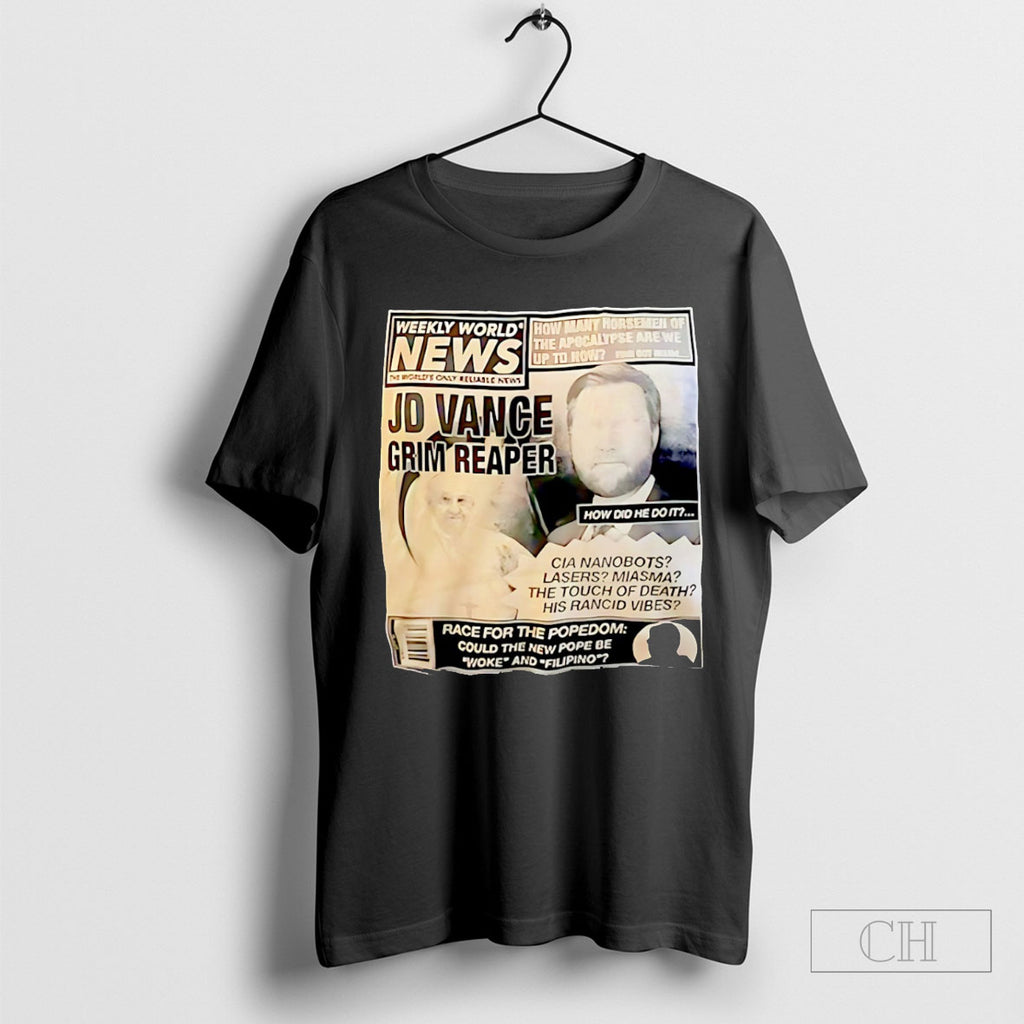 Jd Vance Grim Reaper Race For The Popedom Tee Shirt