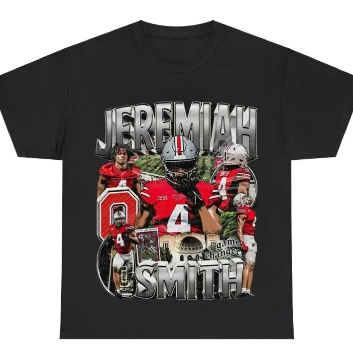 JEREMIAH SMITH Shirt, vintage football bootleg Graphic shirt, Sweatshirt football fan gift, Gift for sport fans, game day...