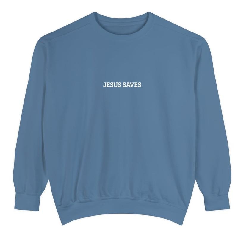 JESUS SAVES Crewneck Sweatshirt For Women T-Shirts, Hoodie | RetroVerseTees.com