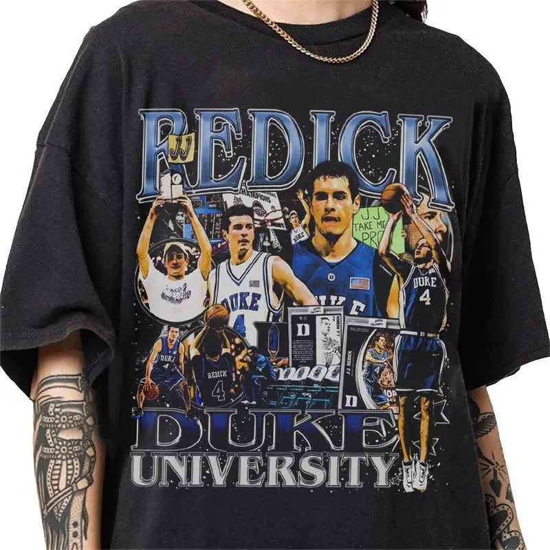 JJ Redick 90s Vintage Bootleg Style T-Shirt, Classic Retro Graphic Unisex Tee Gift For Men and Women Hoodie, Sweatshirt