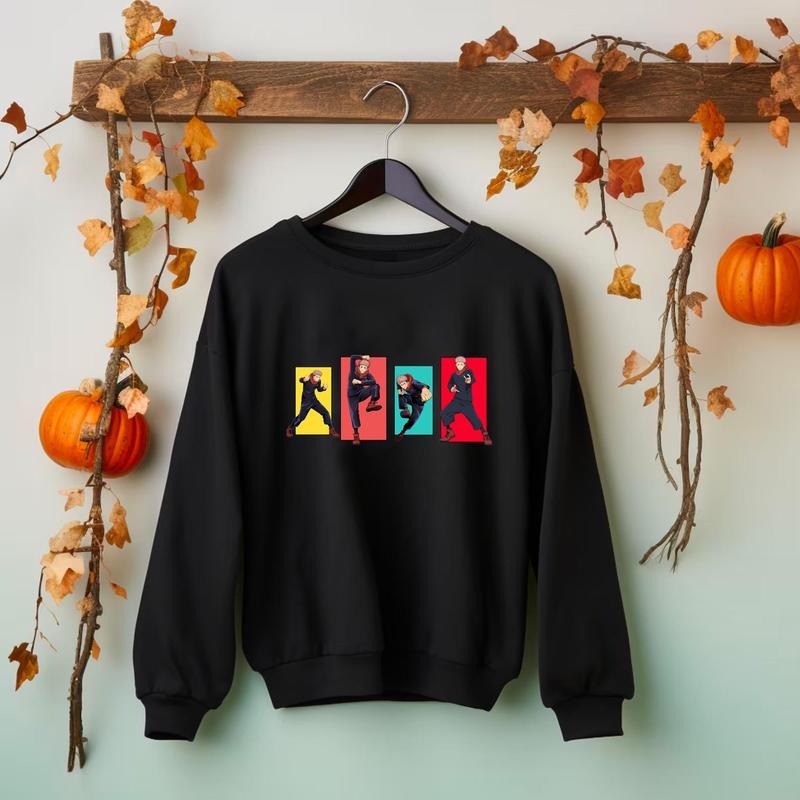 JJK Itadori Yuji Dacing Sweatshirt Gift For Fans, Anime T-shirt Sweatshirt, Sweatshirt, Hoodie | RetroVerseTees.com