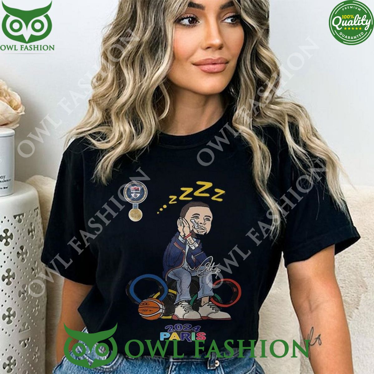 Stephen Curry Olympic Paris 2024 Usa Basketball Gold Sweet Dream Shirt