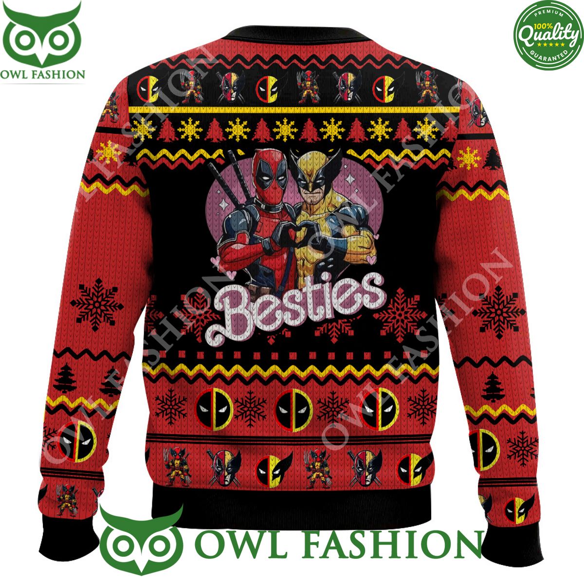 Friends Deadpool Wolverine Movies Ugly Sweater