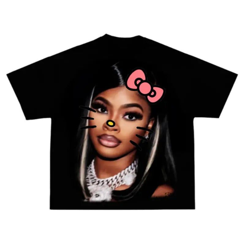 JT Kitty Big Face T-shirt, Rap Hip Hop Tee Hoodie, Sweatshirt | RetroVerseTees.com