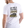 JUST HERE TO TALK ABOUT ZONING T SHIRT, Unisex Cotton, graphic T Shirt Hoodie, Sweatshirt | RetroVerseTees.com