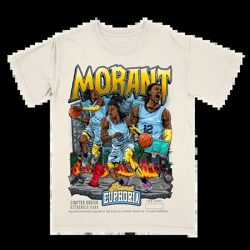 Ja Morant V2 Tee Gift For Fan - Men's Casual T-shirt - Menswear Hoodie, Sweatshirt | RetroVerseTees.com