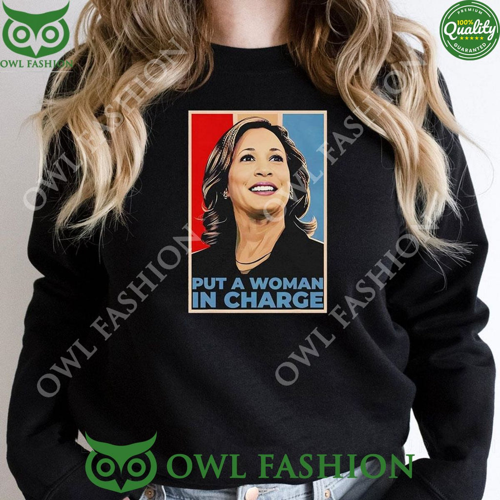 2024 Vintage Put A Woman In Charge Kamala Harris t Shirt