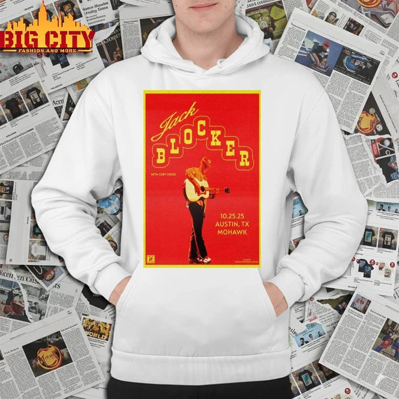 Jack Blocker with Cory Cross Oct 25 2025 Mohawk Indoors, Austin, TX Poster shirt